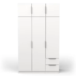 Kledingkast Spectre 120cm 6 Deuren & 2 Lades - Mat Wit 12 Kledingkast Spectre 120cm 6 Deuren & 2 Lades - Mat Wit -Collectie Slaapkamermeubels Ontwerp zonder titel 2023 06 09T113340.484 ea76