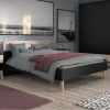 Tweepersoonsbed Hardy 140x190 - Zwart/eik -Collectie Slaapkamermeubels Ontwerp zonder titel 2023 06 20T161455.650 2c18