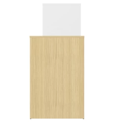 Bureau Michelle 4 Open Vakken, 1 Draaideur En 1 Legplank-lichte Eik/wit -Collectie Slaapkamermeubels Ontwerp zonder titel 2023 06 29T091619.391 1 1538