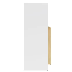 Bureau Michelle 4 Open Vakken, 1 Draaideur En 1 Legplank-lichte Eik/wit -Collectie Slaapkamermeubels Ontwerp zonder titel 2023 06 29T091854.447 1 b851