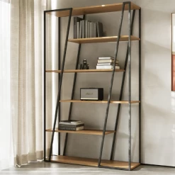 Boekenrek Albérique 4 Legplanken-eik/zwart 18 Boekenrek Albérique 4 Legplanken-eik/zwart -Collectie Slaapkamermeubels Ontwerp zonder titel 2023 06 30T083418.997 1 f6bd