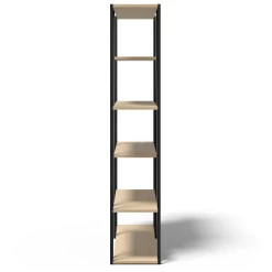 Boekenrek Albérique 4 Legplanken-eik/zwart 14 Boekenrek Albérique 4 Legplanken-eik/zwart -Collectie Slaapkamermeubels Ontwerp zonder titel 2023 06 30T083808.407 1 d1d0