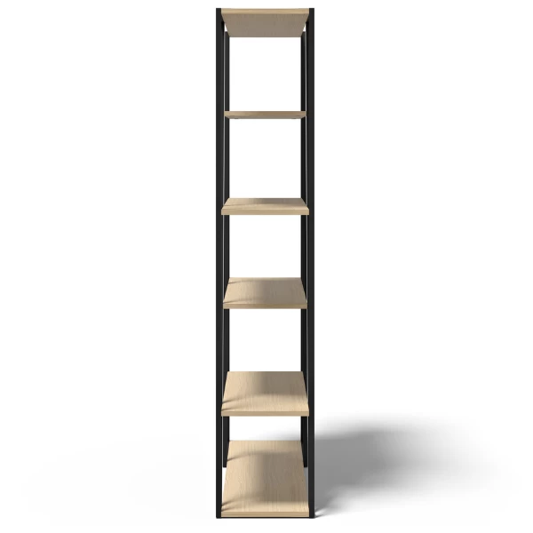 Boekenrek Albérique 4 Legplanken-eik/zwart 6 Boekenrek Albérique 4 Legplanken-eik/zwart - Afbeelding 4