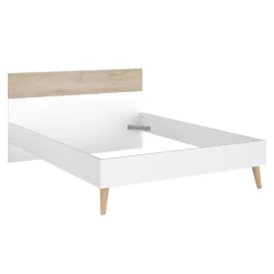 Tweepersoonsbed Hardy 140x190 - Wit/eik 17 Tweepersoonsbed Hardy 140x190 - Wit/eik -Collectie Slaapkamermeubels Ontwerp zonder titel 2023 07 04T133154.473 69fe