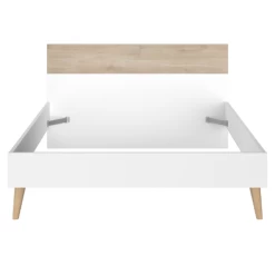 Tweepersoonsbed Hardy 140x190 - Wit/eik 14 Tweepersoonsbed Hardy 140x190 - Wit/eik -Collectie Slaapkamermeubels Ontwerp zonder titel 2023 07 04T133616.647 d174