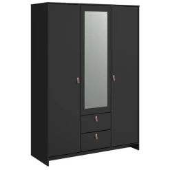 Kledingkast Minty 137cm, 3 Deuren & 2 Lades - Zwart 23 Kledingkast Minty 137cm, 3 Deuren & 2 Lades - Zwart -Collectie Slaapkamermeubels Ontwerp zonder titel 2023 07 04T141954.031 aed4