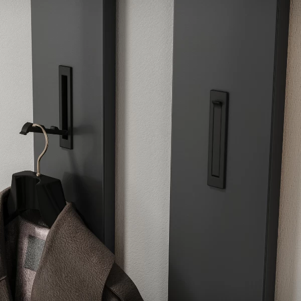 Wandkapstok Amika 3 Haken - Antraciet 8 Wandkapstok Amika 3 Haken - Antraciet - Afbeelding 6