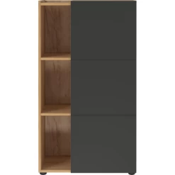 Dossierkast Oliveira 62x111cm Met Vier Legplanken - Eikdecor/antraciet -Collectie Slaapkamermeubels Ontwerp zonder titel 2023 08 17T162148.990 6c11
