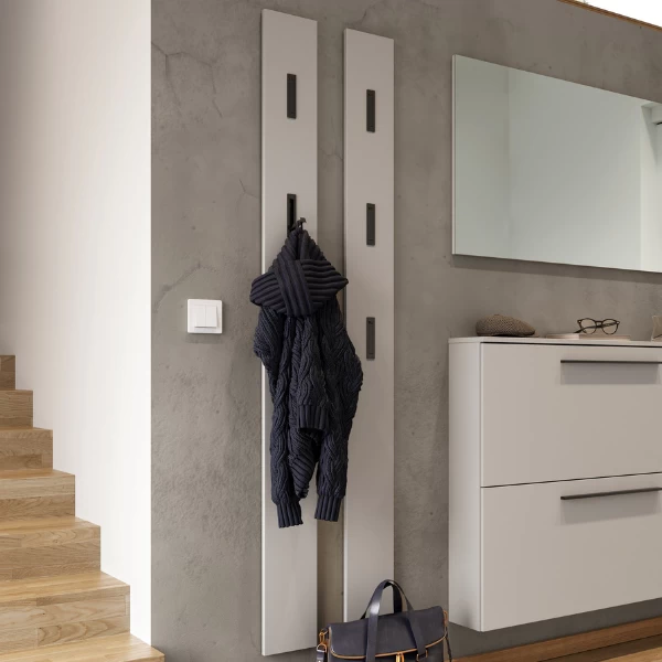 Wandkapstok Jonas Met Drie Haken - Kasjmier Beige 3 Wandkapstok Jonas Met Drie Haken - Kasjmier Beige