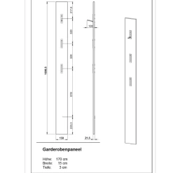 Wandkapstok Jonas Met Drie Haken - Kasjmier Beige 11 Wandkapstok Jonas Met Drie Haken - Kasjmier Beige -Collectie Slaapkamermeubels Ontwerp zonder titel 2023 08 21T153902.291 0657