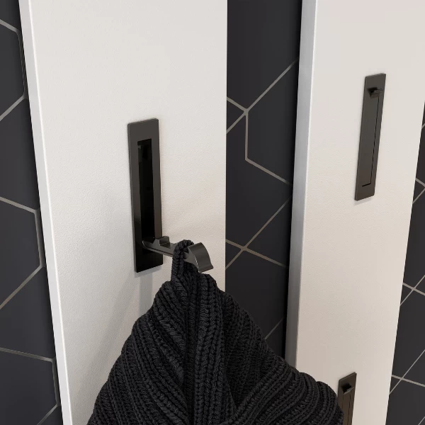 Wandkapstok Jonas Met Drie Haken - Wit 6 Wandkapstok Jonas Met Drie Haken - Wit - Afbeelding 4