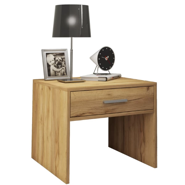 Nachttafeltje Javi 1 Lade-wilde Eik 4 Nachttafeltje Javi 1 Lade-wilde Eik - Afbeelding 2