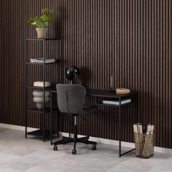 Bureaustoel Tilda Verstelbaar - Donkergrijs 4 Bureaustoel Tilda Verstelbaar - Donkergrijs - Afbeelding 2