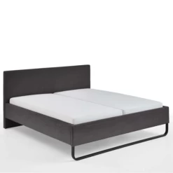 Tweepersoonsbed Velma 180x200cm Ribfluweel - Donkergrijs -Collectie Slaapkamermeubels Ontwerp zonder titel 2023 09 18T155323.739 1e2d