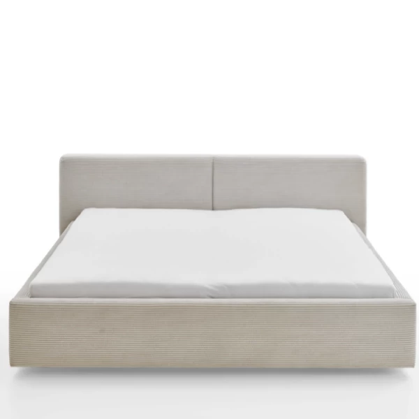 Tweepersoonsbed Kubrik 180x200cm Met Opbergruimte En Matras - Beige Ribfluweel 6 Tweepersoonsbed Kubrik 180x200cm Met Opbergruimte En Matras - Beige Ribfluweel - Afbeelding 4