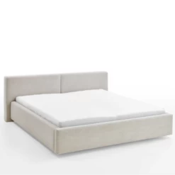 Tweepersoonsbed Kubrik 180x200cm Met Opbergruimte Ribfluweel - Beige -Collectie Slaapkamermeubels Ontwerp zonder titel 2023 09 19T130034.927 19e2
