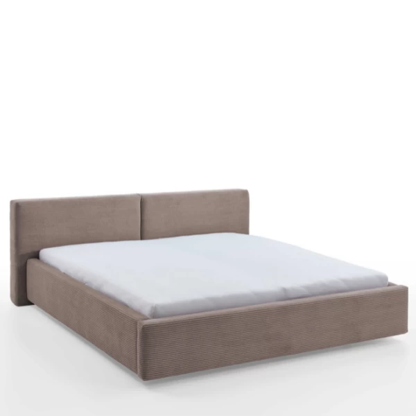 Tweepersoonsbed Kubrik 180x200cm Ribfluweel - Taupe 7 Tweepersoonsbed Kubrik 180x200cm Ribfluweel - Taupe - Afbeelding 5