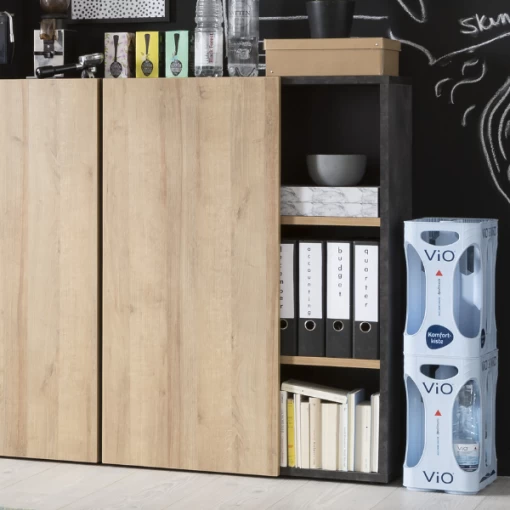 Dossierkast Cory 80cm Met Draaideur - Eikdecor/betonlook -Collectie Slaapkamermeubels Ontwerp zonder titel 2023 09 21T133049.592 a82a