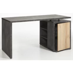 Bureau Cory 140x69cm Met Opbergruimte - Eikdecor/betonlook 9 Bureau Cory 140x69cm Met Opbergruimte - Eikdecor/betonlook -Collectie Slaapkamermeubels Ontwerp zonder titel 2023 09 21T162254.251 3544