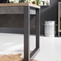 Bureau Faber 170x78cm Met Opbergruimte - Eikdecor/betonlook -Collectie Slaapkamermeubels Ontwerp zonder titel 2023 09 21T164736.049 b964