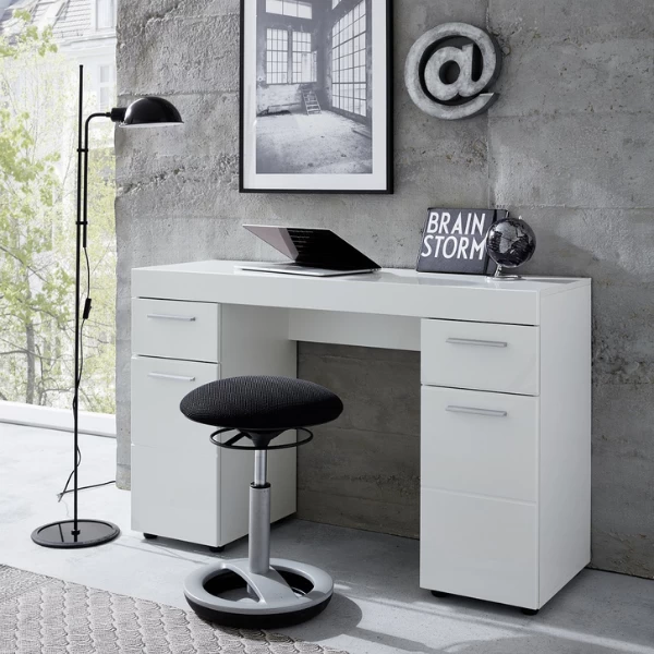Modern Bureau Amanda | 120 X 41 X 76 Cm | High Glossy White 3 Modern Bureau Amanda | 120 X 41 X 76 Cm | High Glossy White