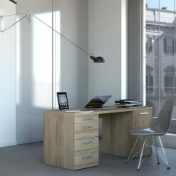 Bureau Morten Met Vier Lades En Kast - Eikdecor -Collectie Slaapkamermeubels Ontwerp zonder titel 2023 10 04T161938.027 4843