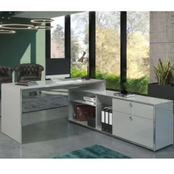 Bureauset Infinity | Bureautafel En Opbergruimte | Light Grey -Collectie Slaapkamermeubels Ontwerp zonder titel 2023 10 19T162234.705 79db