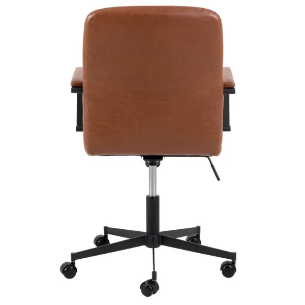 Bureaustoel Flora - Draaibaar, Kantelbaar En Soft Brake - Cognac 10 Bureaustoel Flora - Draaibaar, Kantelbaar En Soft Brake - Cognac - Afbeelding 8