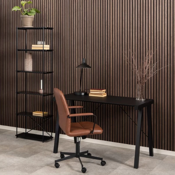 Bureaustoel Flora - Draaibaar, Kantelbaar En Soft Brake - Cognac 5 Bureaustoel Flora - Draaibaar, Kantelbaar En Soft Brake - Cognac - Afbeelding 3