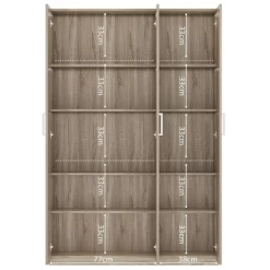 Sonoma 3-deurs Opbergkast: Mike 120cm' -Collectie Slaapkamermeubels Ontwerp zonder titel 2023 11 08T161615.416 5b63