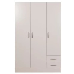 Garderobekast Facto 120cm Met 3 Deuren & 2 Lades - Wit -Collectie Slaapkamermeubels Ontwerp zonder titel 2023 11 15T140603.529 8e45