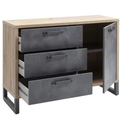 Commode Faber 122cm Met 3 Lades - Eikdecor/betonlook 14 Commode Faber 122cm Met 3 Lades - Eikdecor/betonlook -Collectie Slaapkamermeubels Ontwerp zonder titel 2023 11 16T133359.801 f661