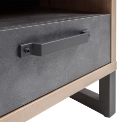 Nachtkastje Faber 52cm Met Opberglade - Eikdecor/betonlook -Collectie Slaapkamermeubels Ontwerp zonder titel 2023 11 16T134416.607 3100