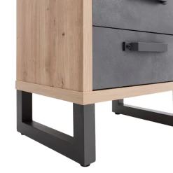 Nachtkastje Faber 52cm Met Twee Lades - Eikdecor/betonlook -Collectie Slaapkamermeubels Ontwerp zonder titel 2023 11 16T135107.156 36c9