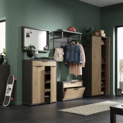 Wandkapstok Sento Met Roede En Hoedenplank - Antraciet -Collectie Slaapkamermeubels Ontwerp zonder titel 2023 11 22T164258.347 e26a