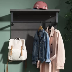 Wandkapstok Sento Met Roede En Hoedenplank - Antraciet -Collectie Slaapkamermeubels Ontwerp zonder titel 2023 11 22T164358.876 b33b