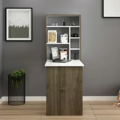 Uitklapbaar Bureau Woody - 77x75x58 Cm - Eik/wit 11 Uitklapbaar Bureau Woody - 77x75x58 Cm - Eik/wit -Collectie Slaapkamermeubels Ontwerp zonder titel 2023 12 01T082946.583 64f5