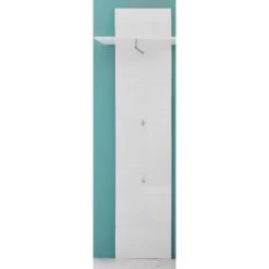 Garderobepaneel Amanda | 60 X 25 X 195 Cm | High Glossy White
