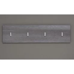 Garderobepaneel Line | 80 X 2 X 21 Cm | Smoky Silver-design