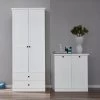 Garderobeset Brandson Baxter | Kleding- En Bijzetkast | Wit -Collectie Slaapkamermeubels Ontwerp zonder titel e1ff