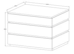 Commode Paris 8 Commode Paris -Collectie Slaapkamermeubels PARIS COMMODE 3f10