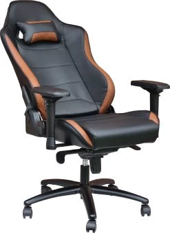 Gamestoel Pär - Zwart/bruin -Collectie Slaapkamermeubels PREMIUM 4D 2 4205