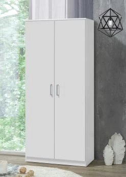 Kledingkast Darcis 80 Cm Met 2 Deuren En 52cm Diep - Wit 7 Kledingkast Darcis 80 Cm Met 2 Deuren En 52cm Diep - Wit -Collectie Slaapkamermeubels SINOP TR WR2D 52D WH CLOSED HR a0e3