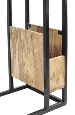 Bijzettafel Rick 68cm Met Magazinehouder – Mangohout/ijzer -Collectie Slaapkamermeubels SI MRWD 8 ce49