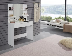 Make-uptafel Basix | 85 X 40 X 141 Cm | 100% Melaminegecoat | Wit 13 Make-uptafel Basix | 85 X 40 X 141 Cm | 100% Melaminegecoat | Wit -Collectie Slaapkamermeubels Sans titre21 ce27