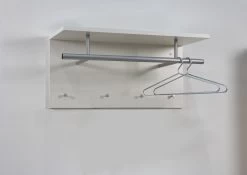 FMD Kapstok Spot - Hoogglans Wit -Collectie Slaapkamermeubels Spot Wei ohne Deko 6210