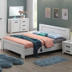 Bed Sela 160x200 - Grijze Eik