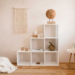 Opbergrek Udine 6 Vakken - Wit