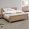 Tweepersoonsbed Lavio 160x200cm - Eikdecor/zwart