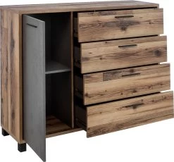 Commode Kalas 125cm Met 1 Deur & 4 Lades - Bruin/grijs 10 Commode Kalas 125cm Met 1 Deur & 4 Lades - Bruin/grijs -Collectie Slaapkamermeubels a37e7e30 61d8 57ed b6b8 4475bc09ba01 08d4